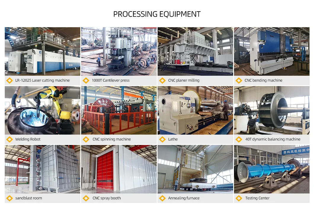 ৫-১২ সিরিজের বৈদ্যুতিক আর্ক ফার্নেস নিষ্কাশন পরিশোধন কেন্দ্রাতিগ পাখা ইন্ডাকশন ড্রাফট ফ্যান 6